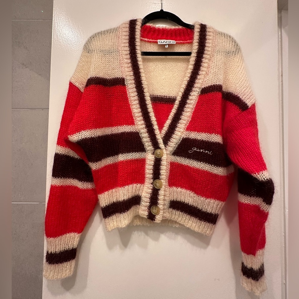 Ganni Mohair Cardigan